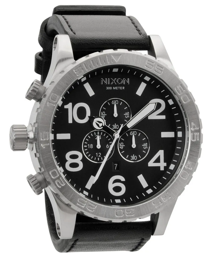 Nixon 51-30 Chronograph Black Leather Men's Watch Men's Watch A124-000