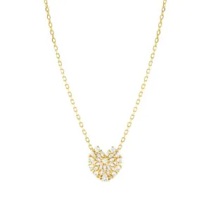 Nomination RayOfLight Necklace, Heart, White Cubic Zirconia, Gold
