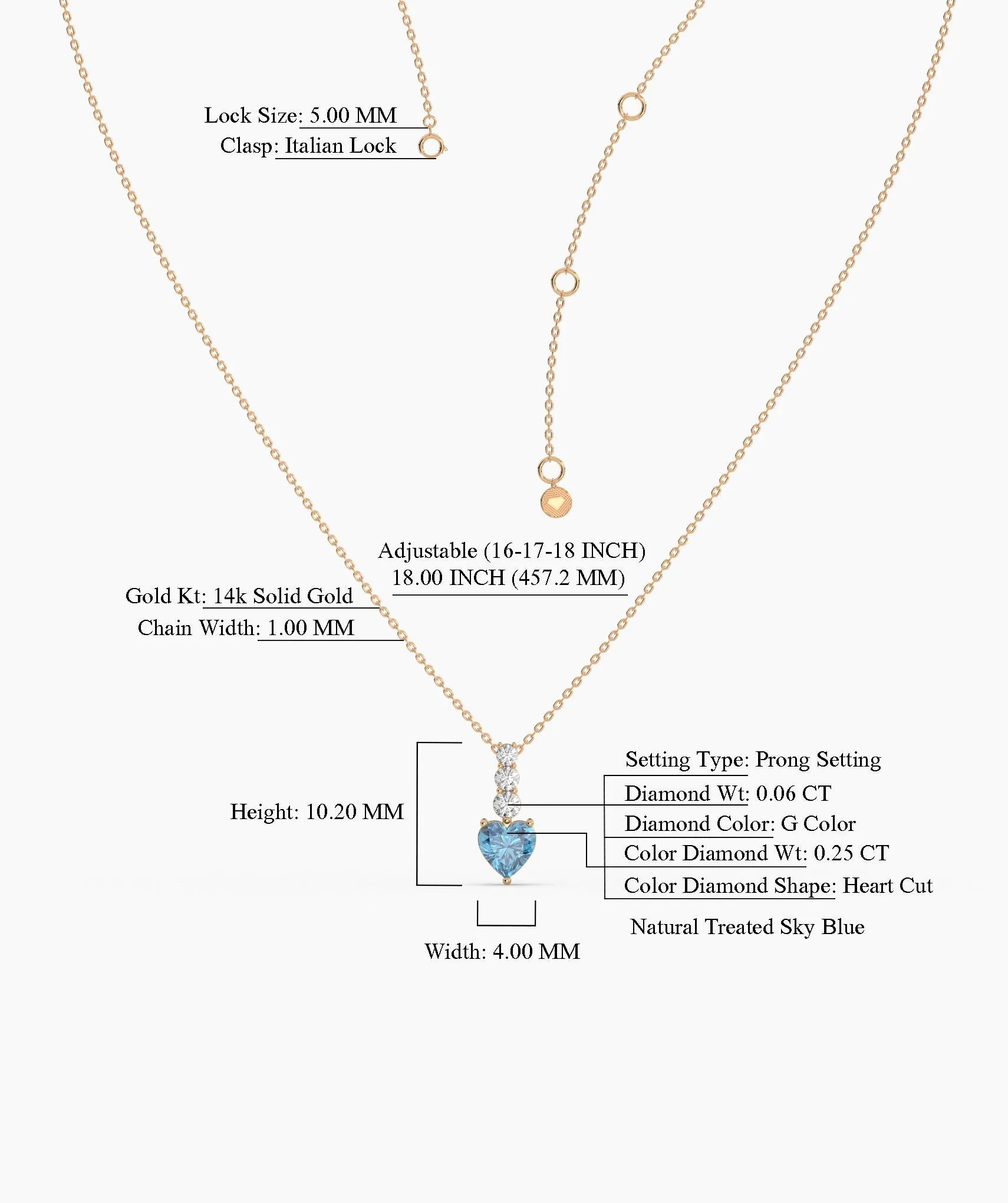 Ocean’s Embrace Heart Necklace