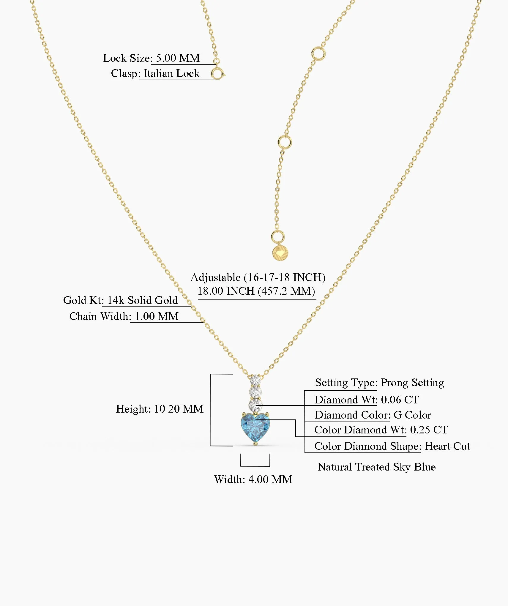Ocean’s Embrace Heart Necklace