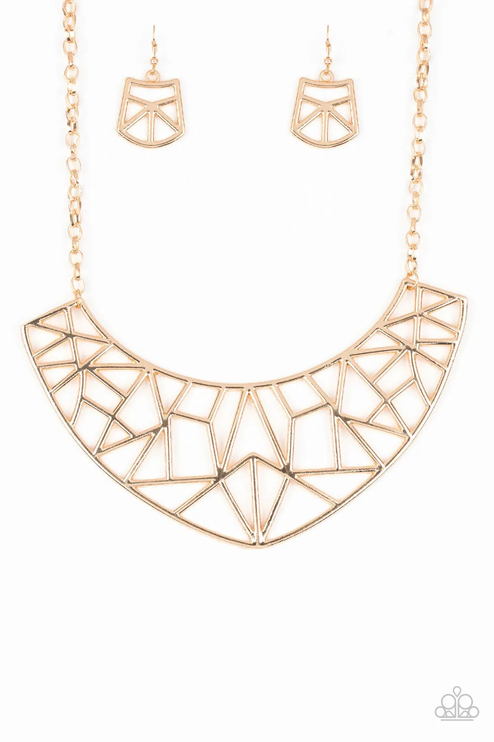 Paparazzi - Strike While HAUTE - Gold Necklace