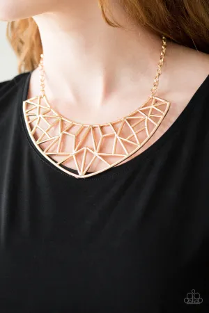 Paparazzi - Strike While HAUTE - Gold Necklace