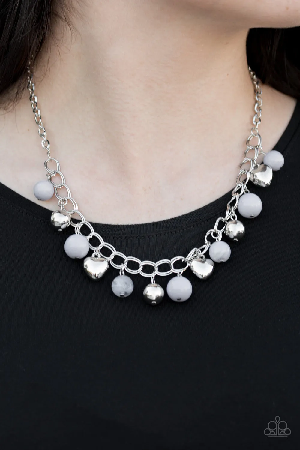 Paparazzi - Summer Fling - Silver Necklace
