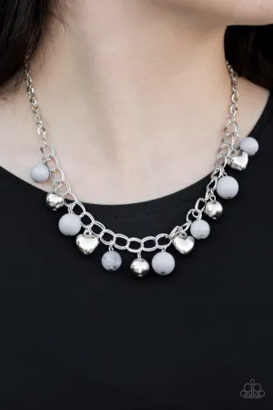 Paparazzi - Summer Fling - Silver Necklace