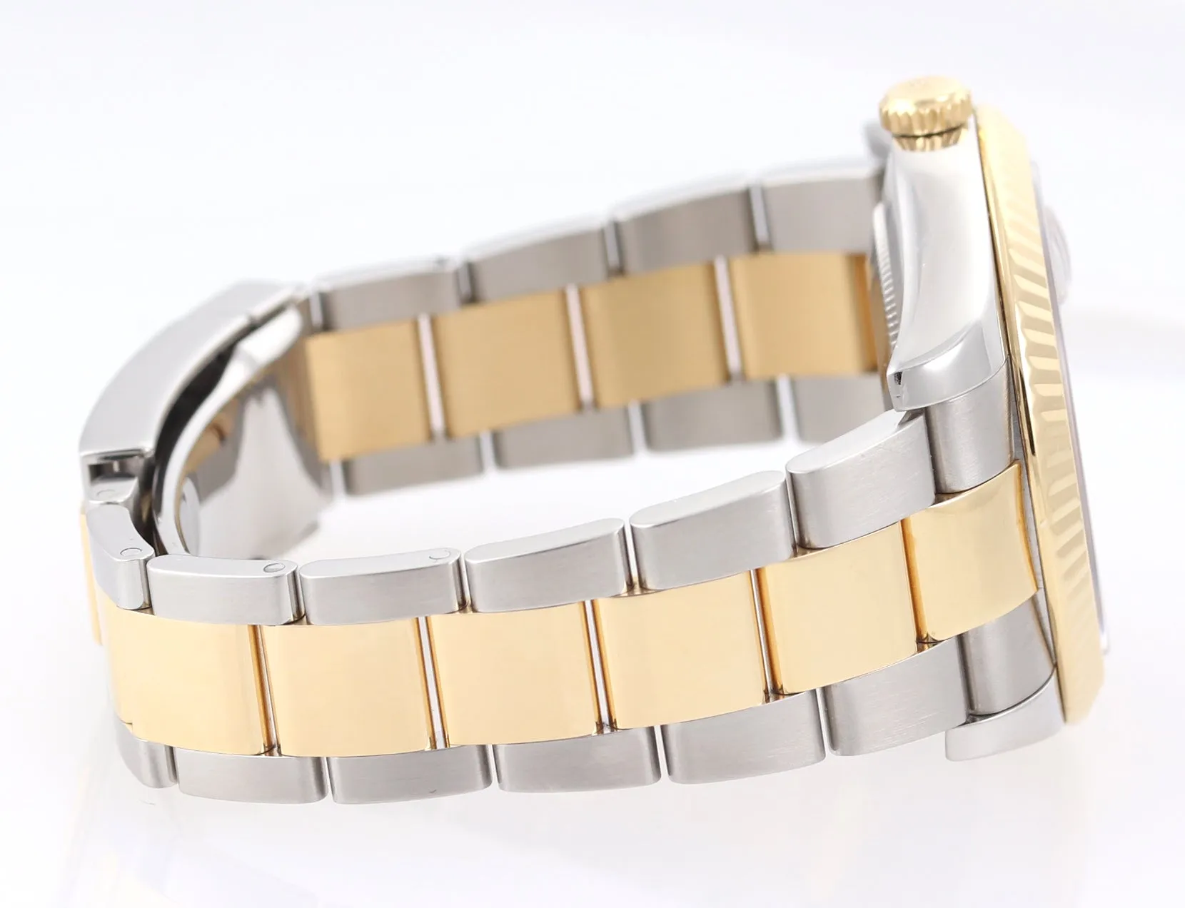 PAPERS 2014 Rolex Datejust 2 Wimbledon Slate Roman116333 Two-Tone Gold Watch