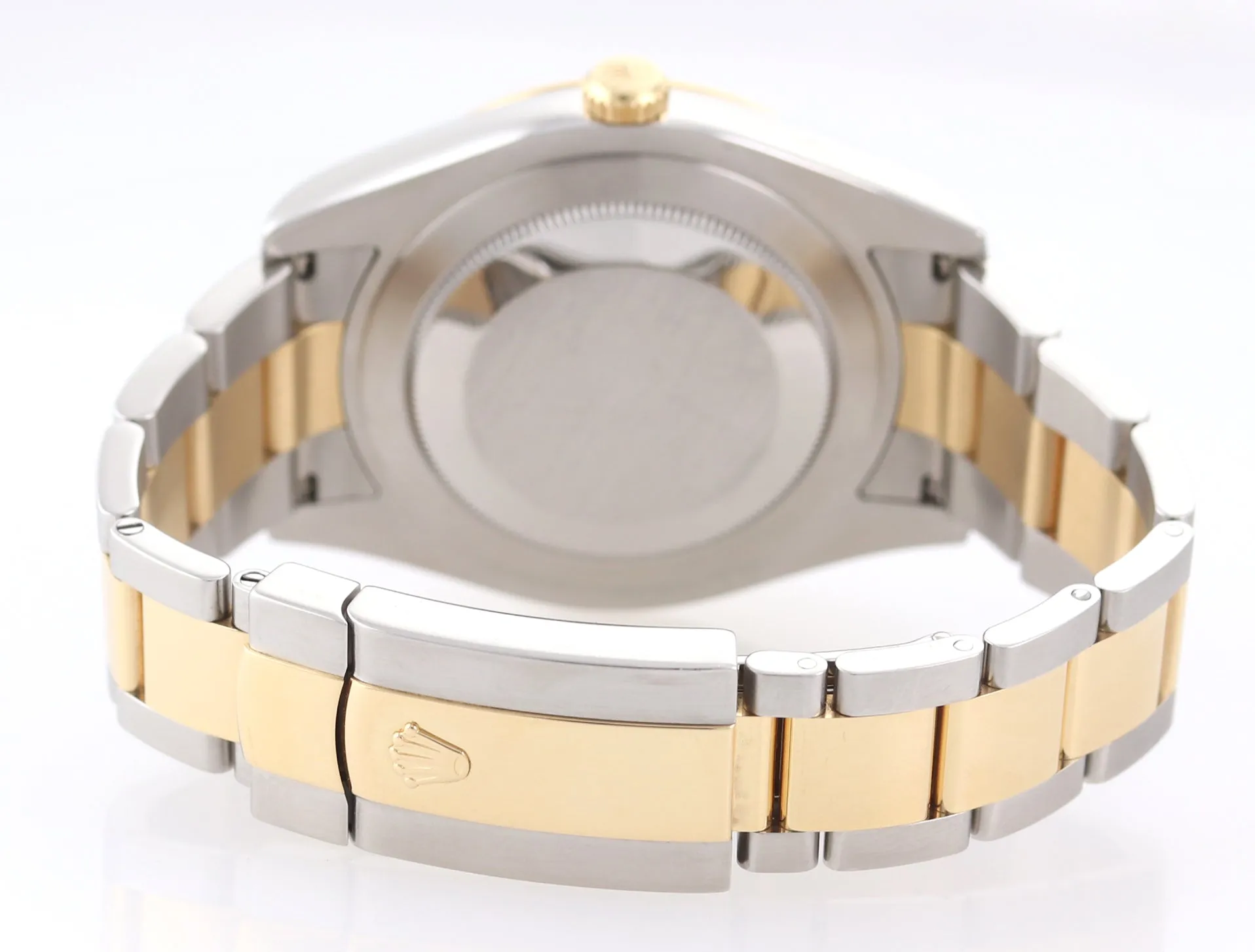 PAPERS 2014 Rolex Datejust 2 Wimbledon Slate Roman116333 Two-Tone Gold Watch