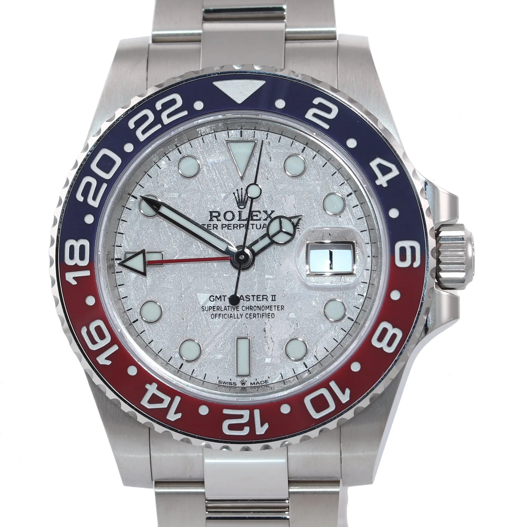 PAPERS 2020 Rolex GMT-Master II 126719 Pepsi METEORITE 18K White Gold Watch Box