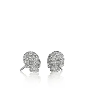 Pavé Skull Studs