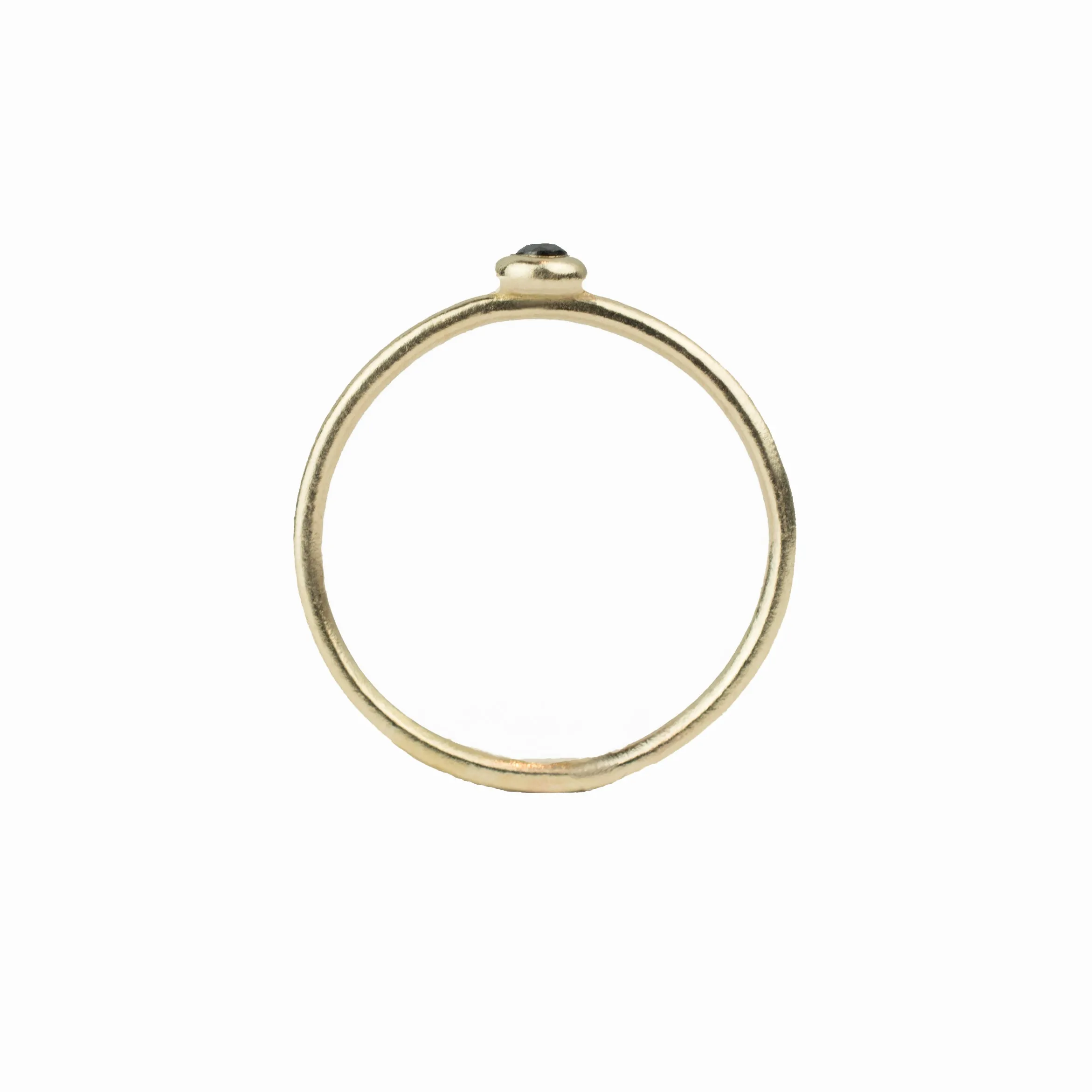 Petite Black Diamond Ring
