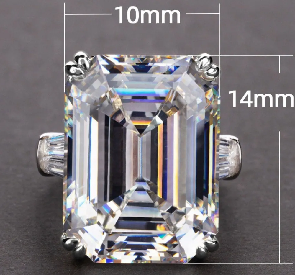 Pink Diamond Ring | Engagement Ring Diamond | Baguette Ring | Emerald Engagement Rings | Big Diamond Ring Womens | Big Carat