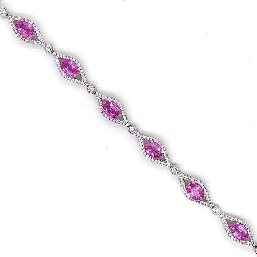 Pink Sapphire Bracelet