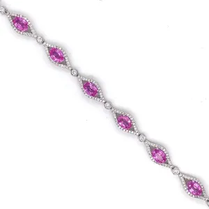 Pink Sapphire Bracelet