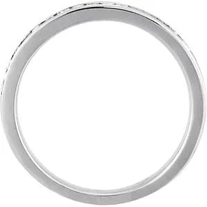 Platinum 1/2 CTW Diamond Band, Size 7