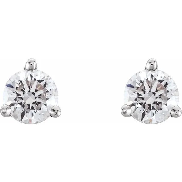 Platinum 1/3 CTW Diamond Earrings