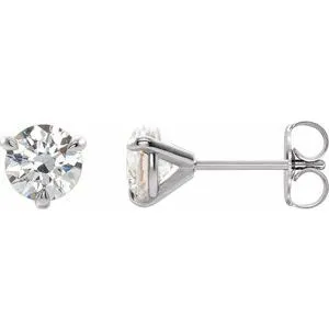 Platinum 3 mm Stuller Lab-Grown Moissanite‚Ñ¢ Earrings