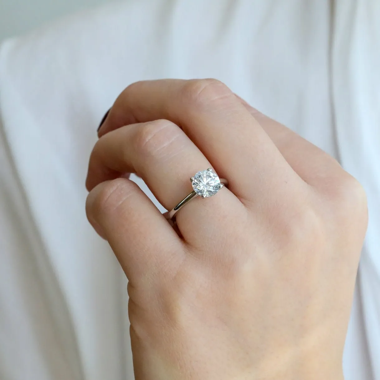 Platinum 4-Prong Ring Mount
