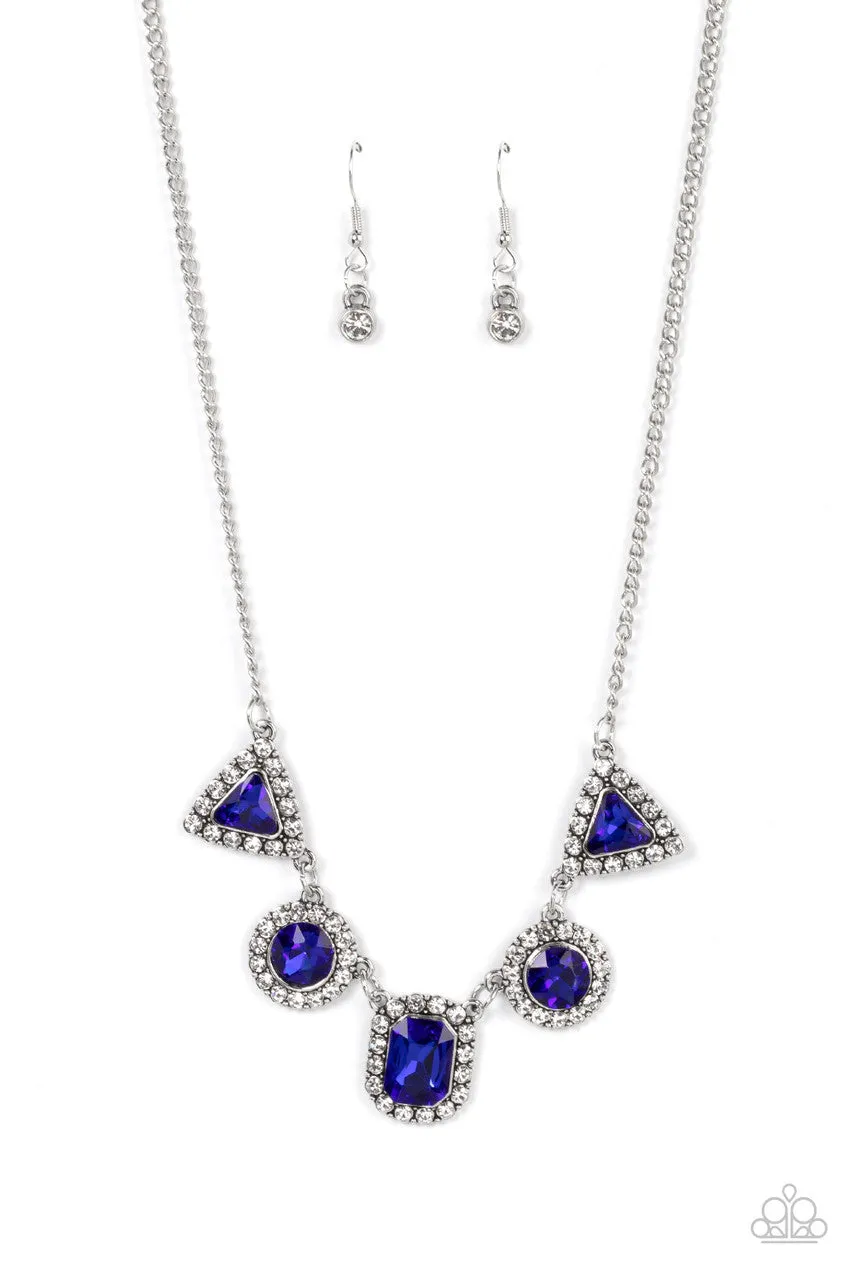 Posh Party Avenue Blue Paparazzi Necklace