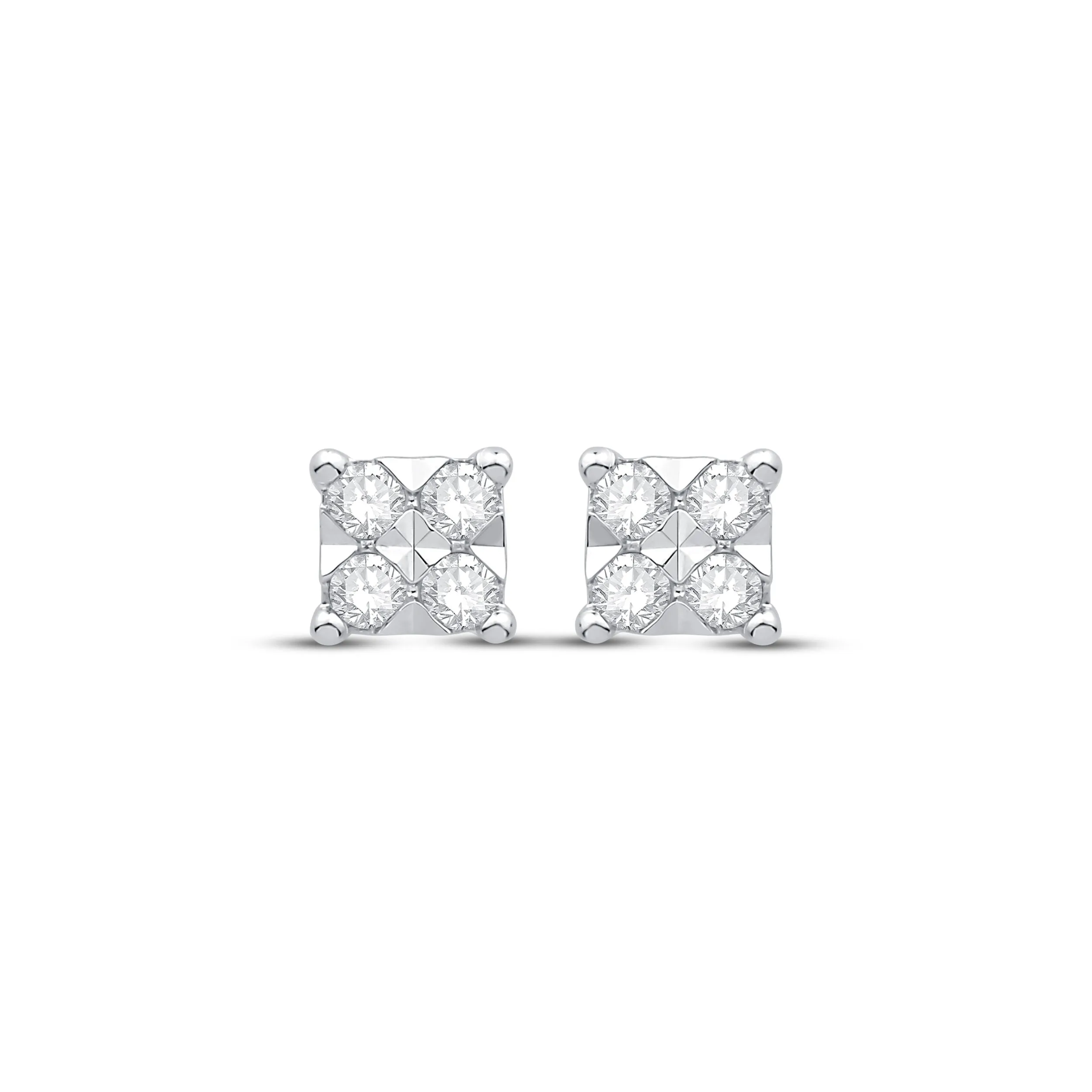 Pre-Owned Kay 1/8ct Diamond Stud Earrings in 10k White Gold