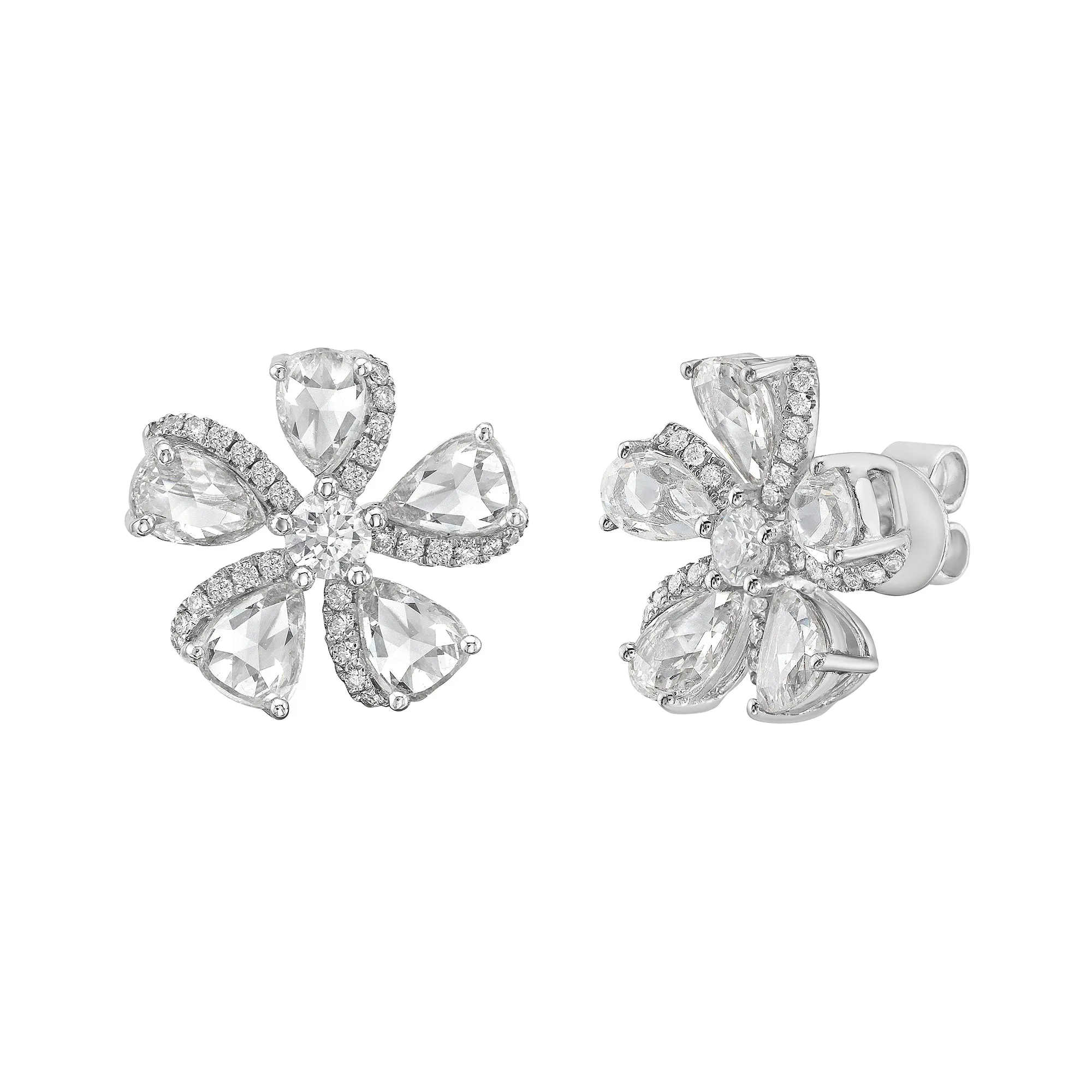 Primavera Flower Diamond Studs