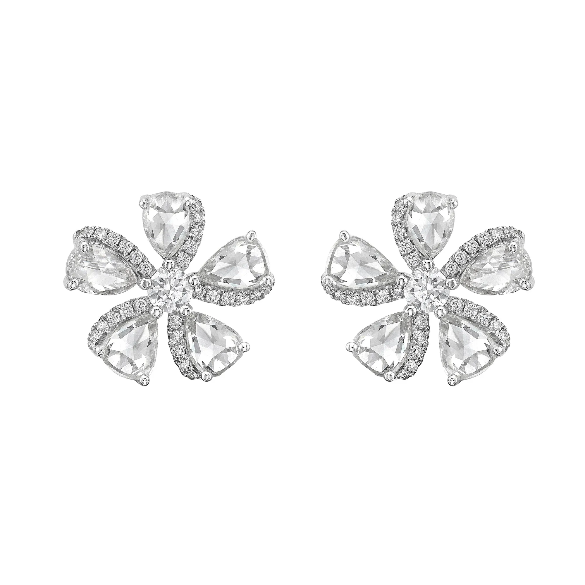 Primavera Flower Diamond Studs