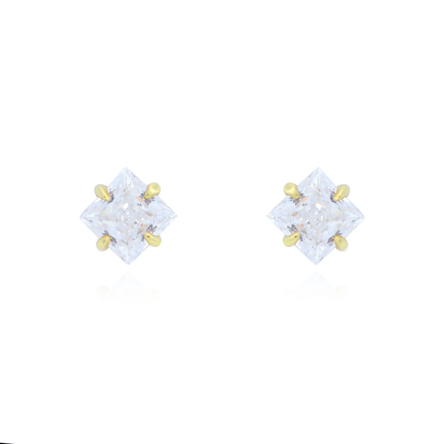 Princess Cut Diamond Stud Earrings