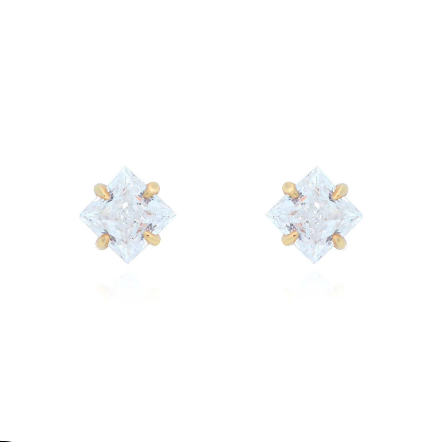 Princess Cut Diamond Stud Earrings