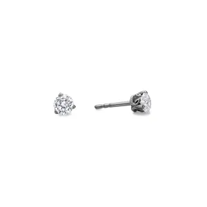 Promise Solitaire Stud 4.5mm - Black Ruthenium   CZ Blanc