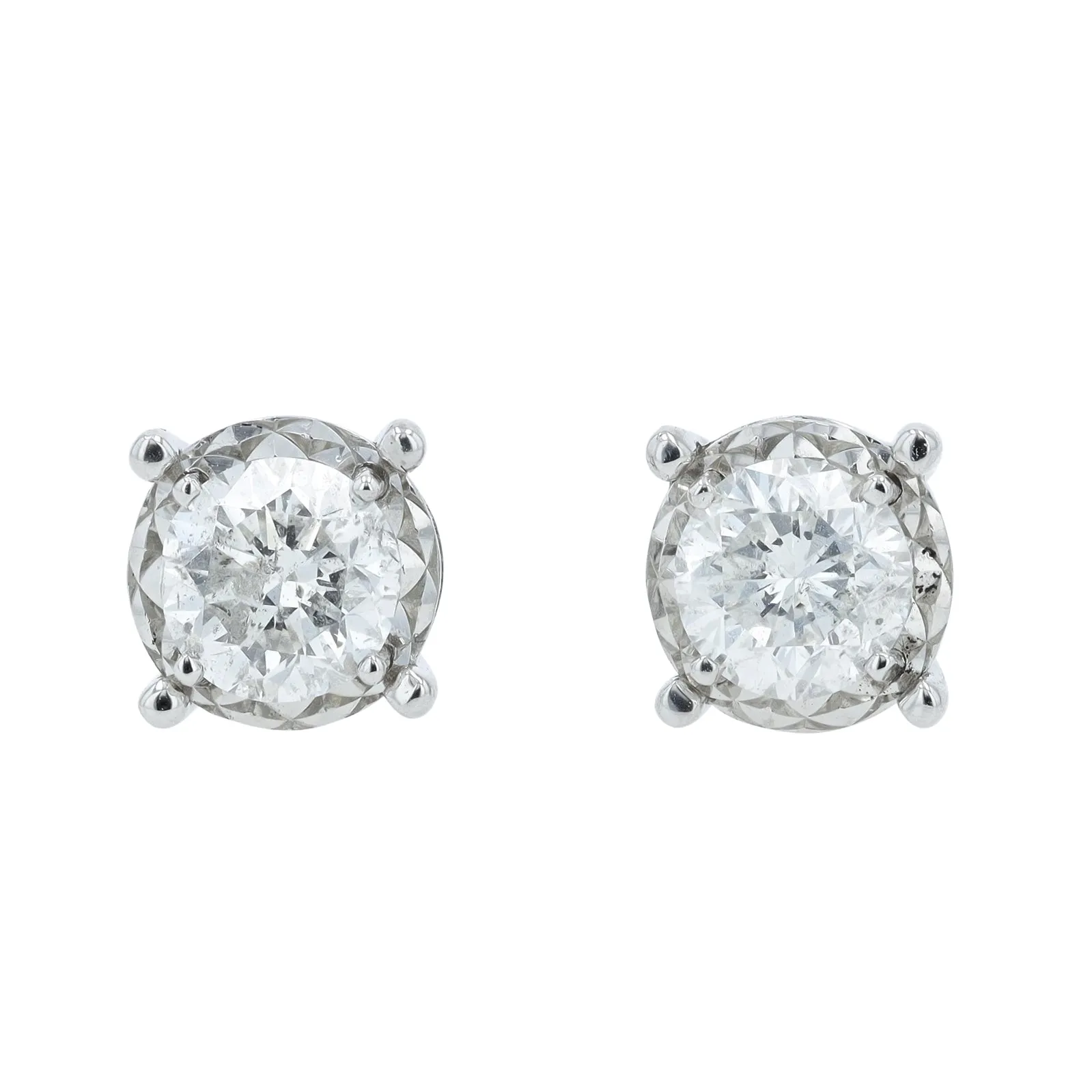PT900 2.01 CTW Diamond Miracle Set Studs