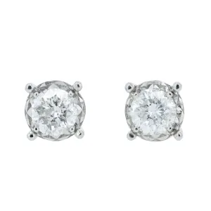 PT900 2.01 CTW Diamond Miracle Set Studs
