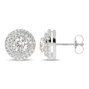 Quaint Double Halo Round Studs