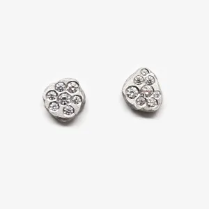 RANDOM STUDS - PLATINUM   15 DIAMONDS
