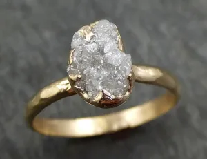 raw diamond engagement ring rough uncut diamond solitaire recycled 14k gold conflict free diamond wedding promise byangeline 0433 Alternative Engagement