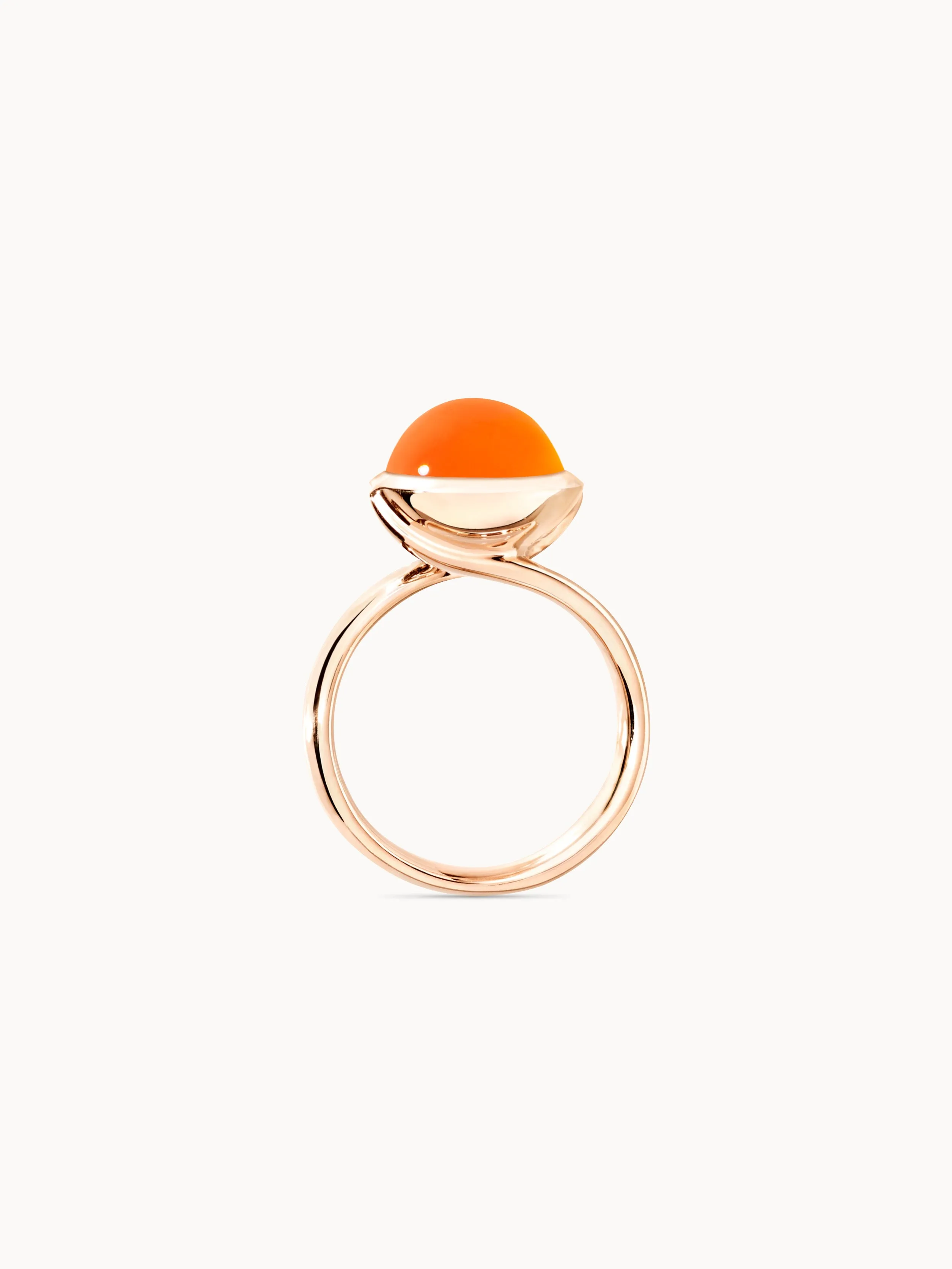 Ring BOUTON large Carnelian Carnelian
