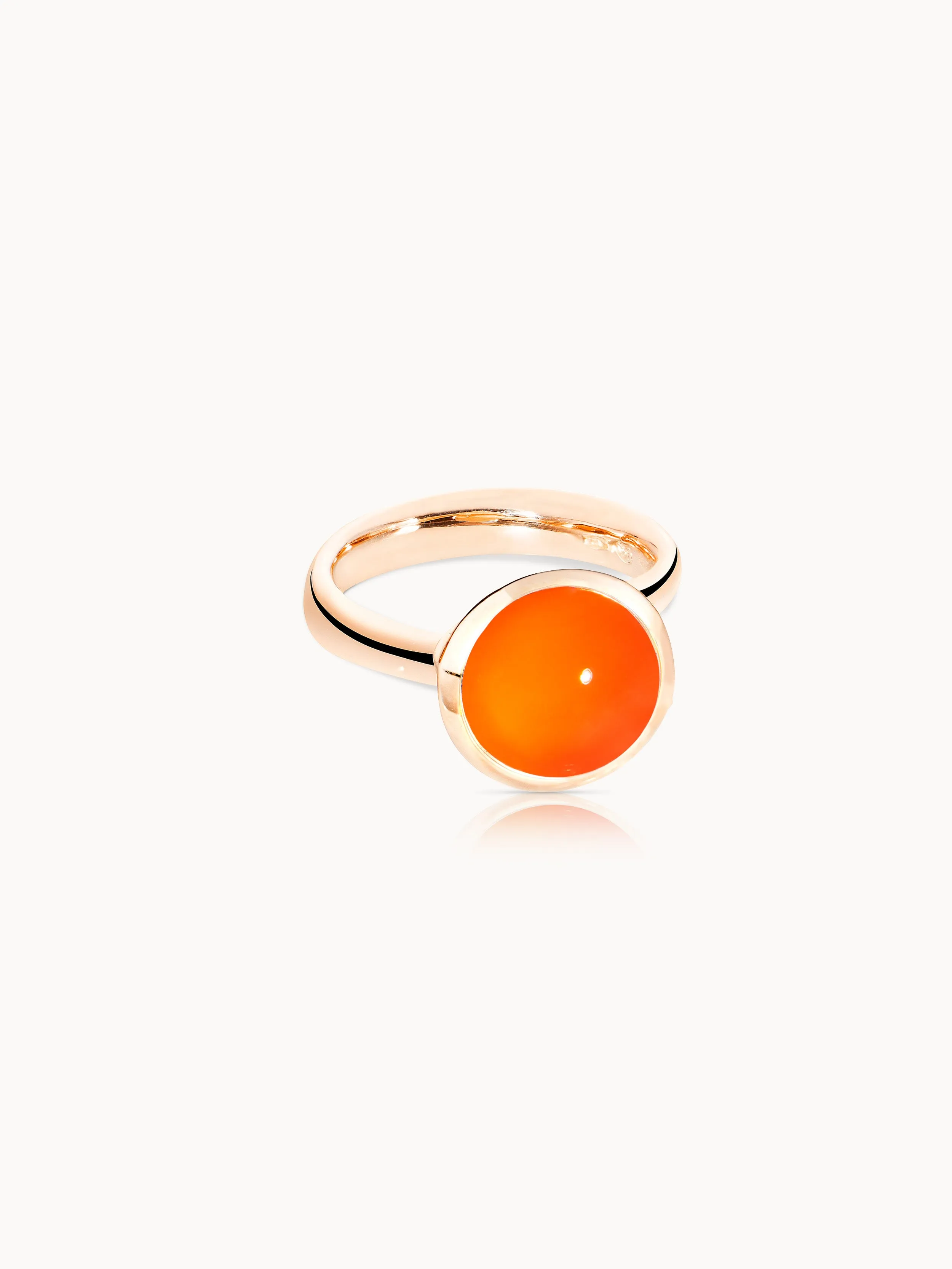 Ring BOUTON large Carnelian Carnelian