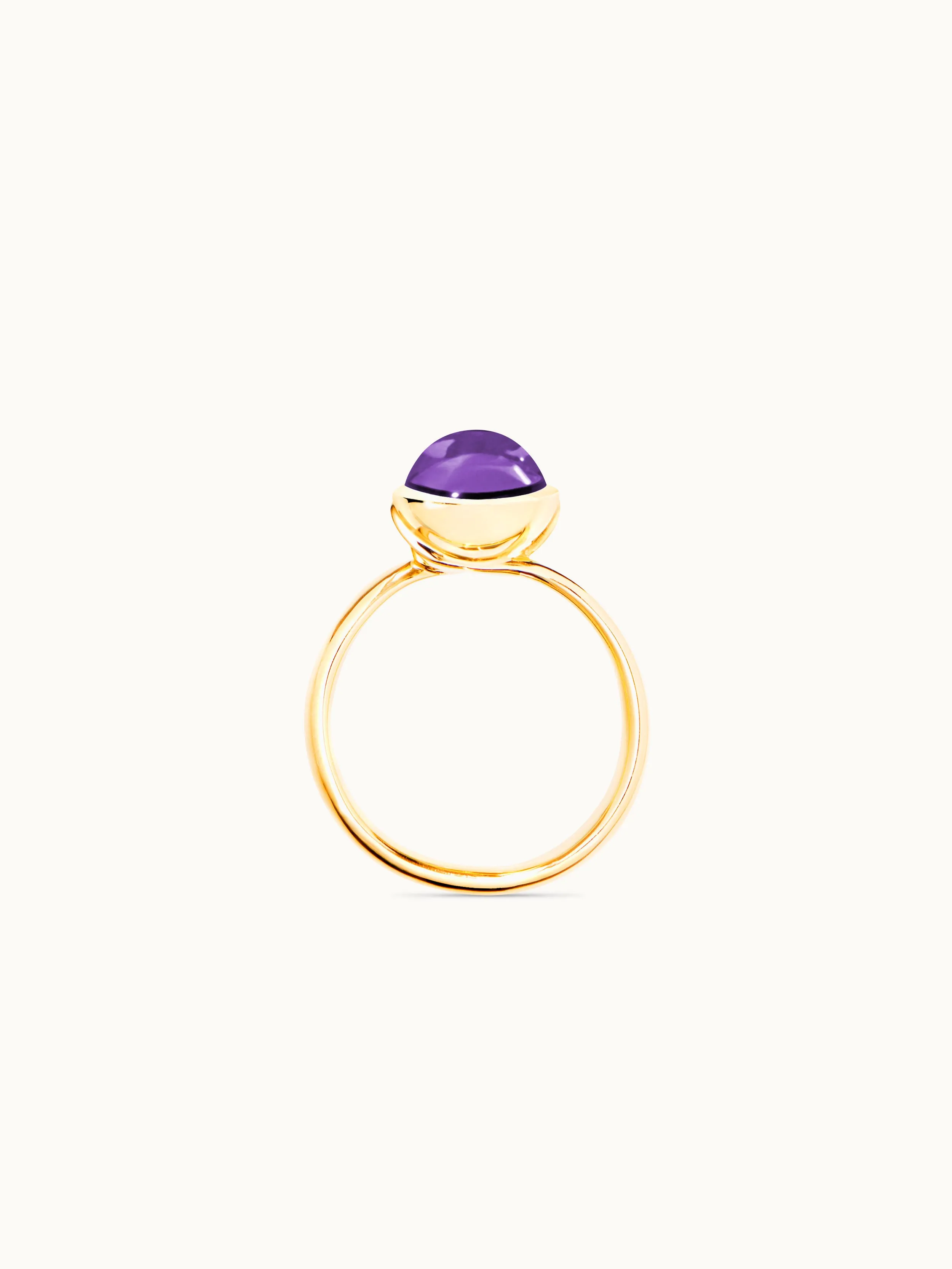 Ring BOUTON small Amethyst Amethyst
