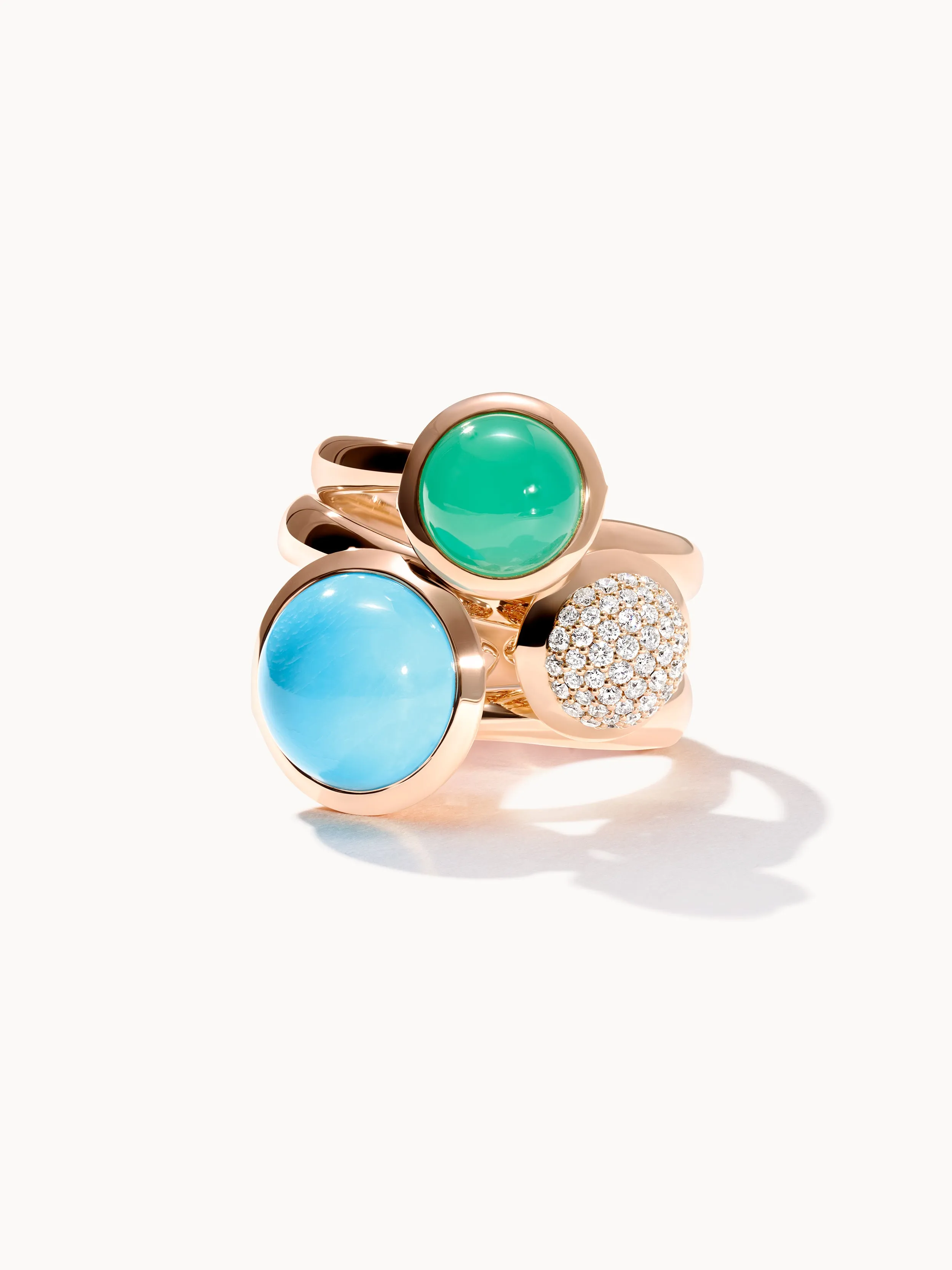 Ring BOUTON small Chrysoprase Chrysoprase