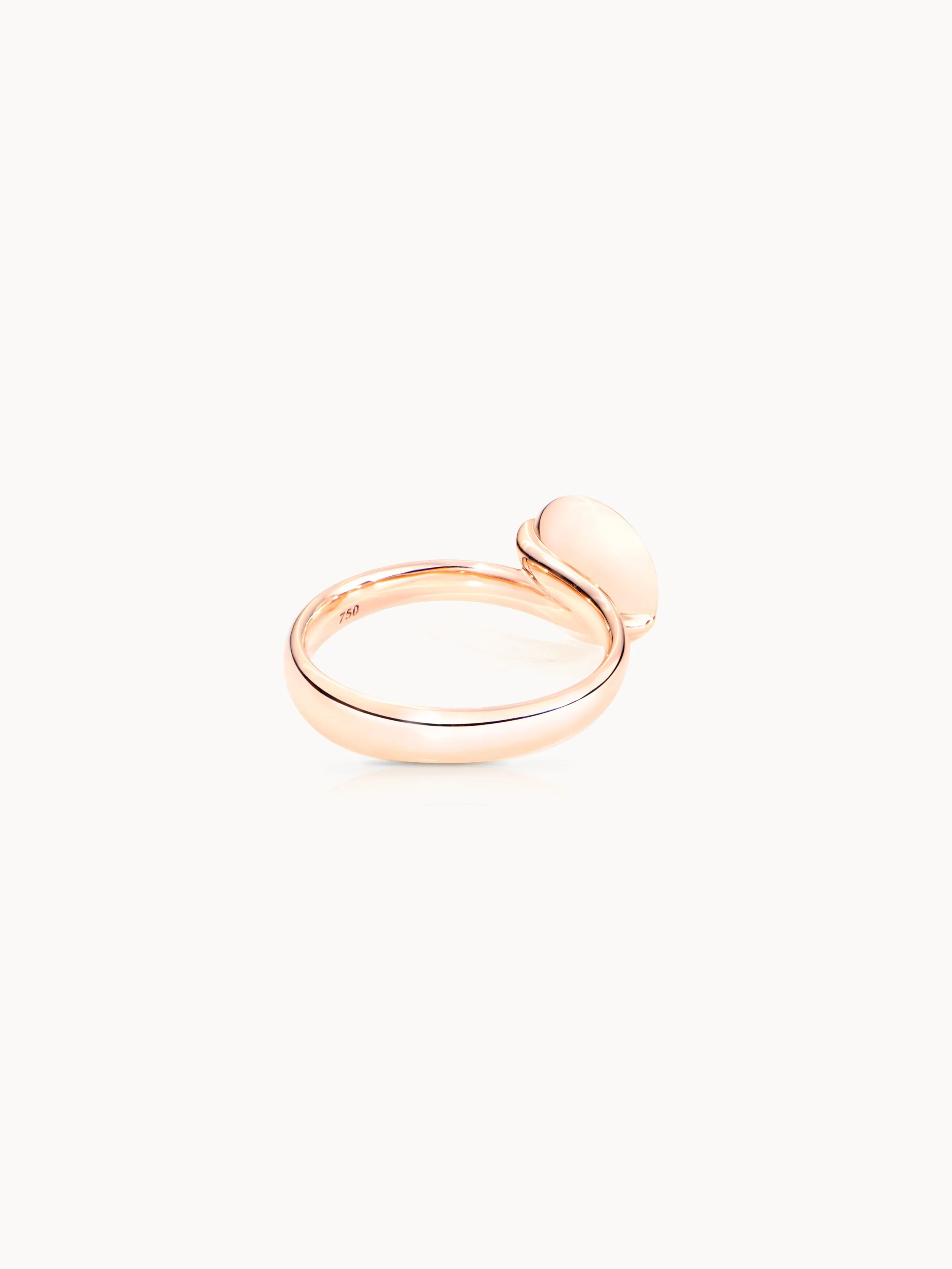 Ring BOUTON small Moonstone sand/white sand Moonstone