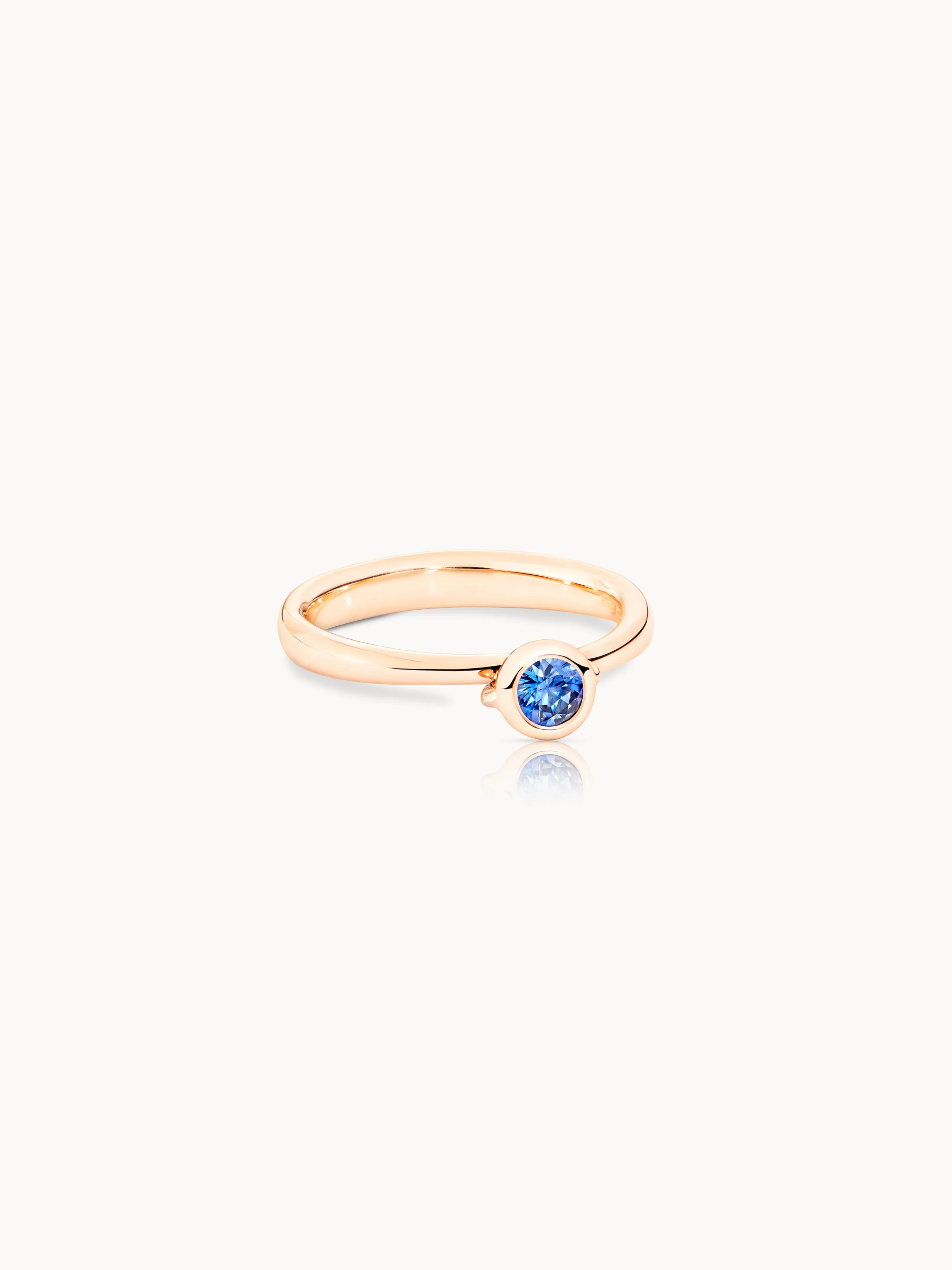 Ring BOUTON Solitaire Sapphire blue blue Sapphire