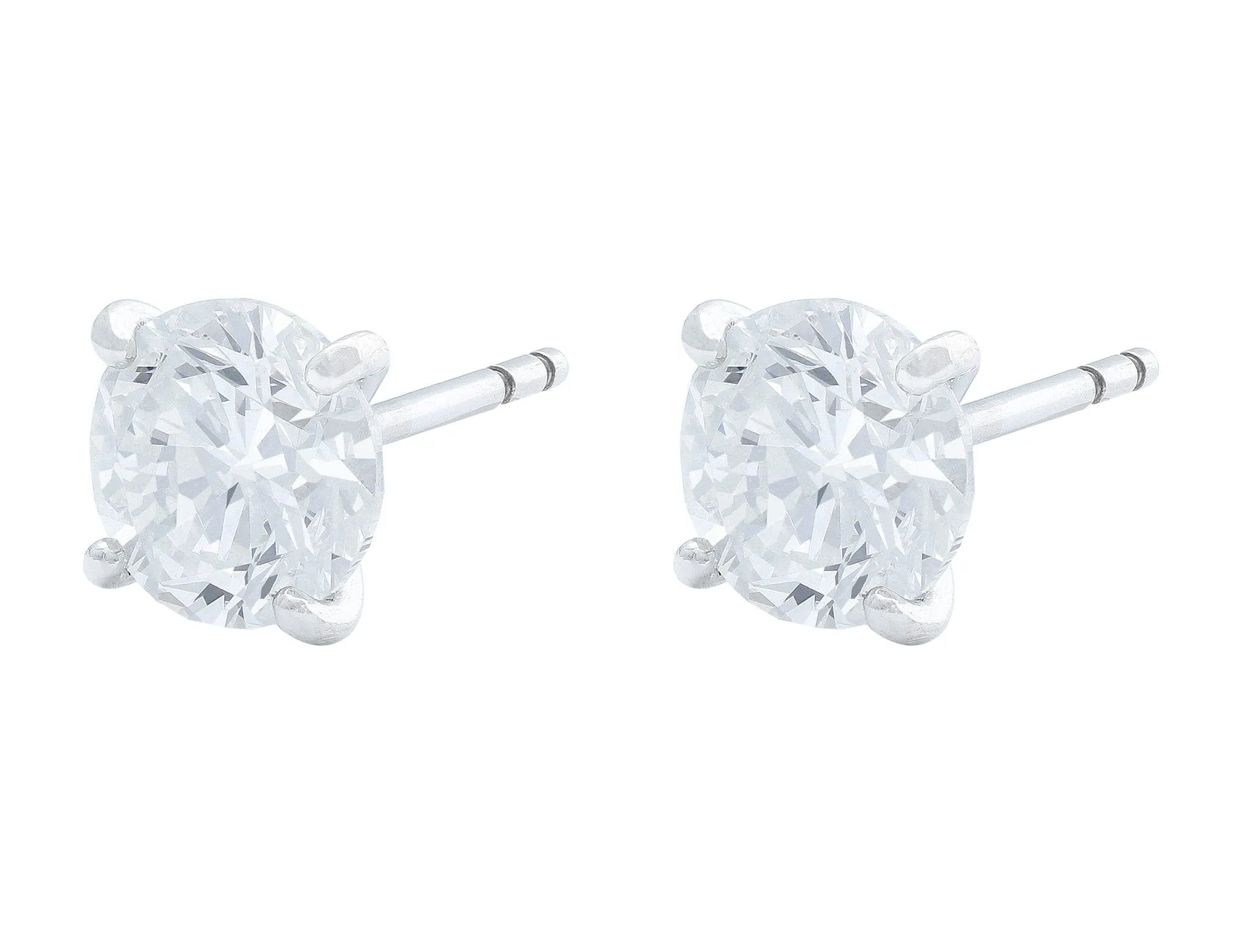 Rivière Platinum 3.57ctw Diamond Studs