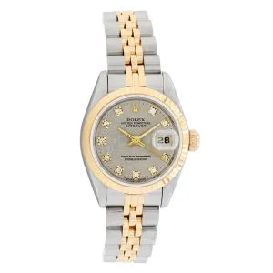Rolex 18K Yellow Gold Stainless Steel Ladies Datejust 69173