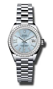 Rolex - Datejust Lady 28 Platinum - President Bracelet