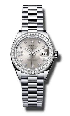 Rolex - Datejust Lady 28 Platinum - President Bracelet