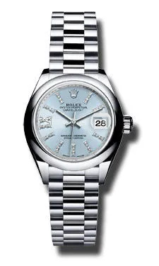 Rolex - Datejust Lady 28 Platinum - President Bracelet