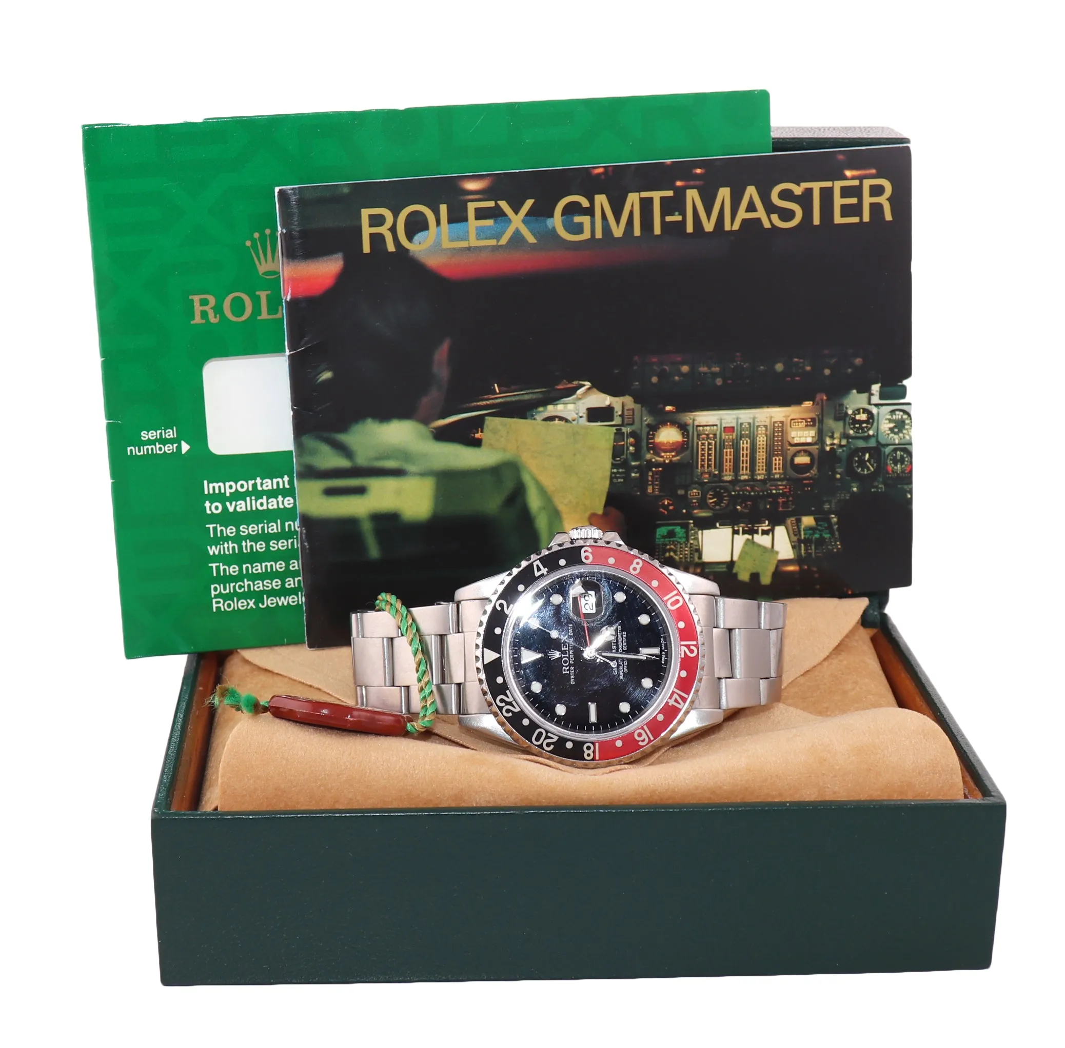 Rolex GMT-Master II 2 Coke Steel 16710 Date Steel Black Red 40mm Watch Box