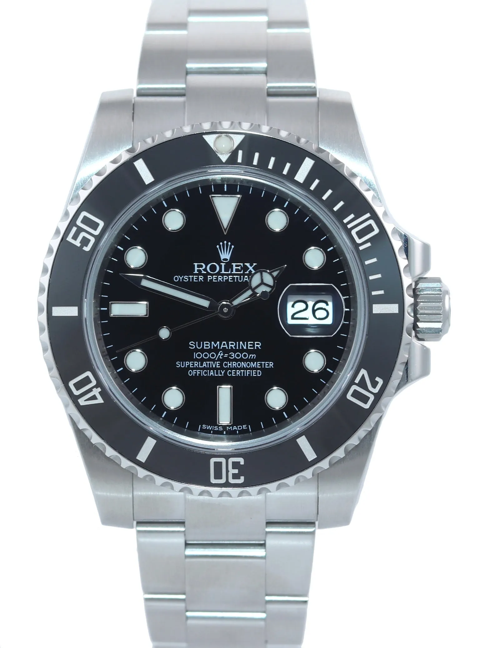 Rolex Submariner Date 116610 Steel Black Ceramic Bezel 40mm Watch Box