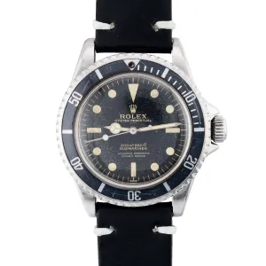 Rolex Vintage 5512 Gilt Underline Dial Pointed Crown Guard Submariner Full Set