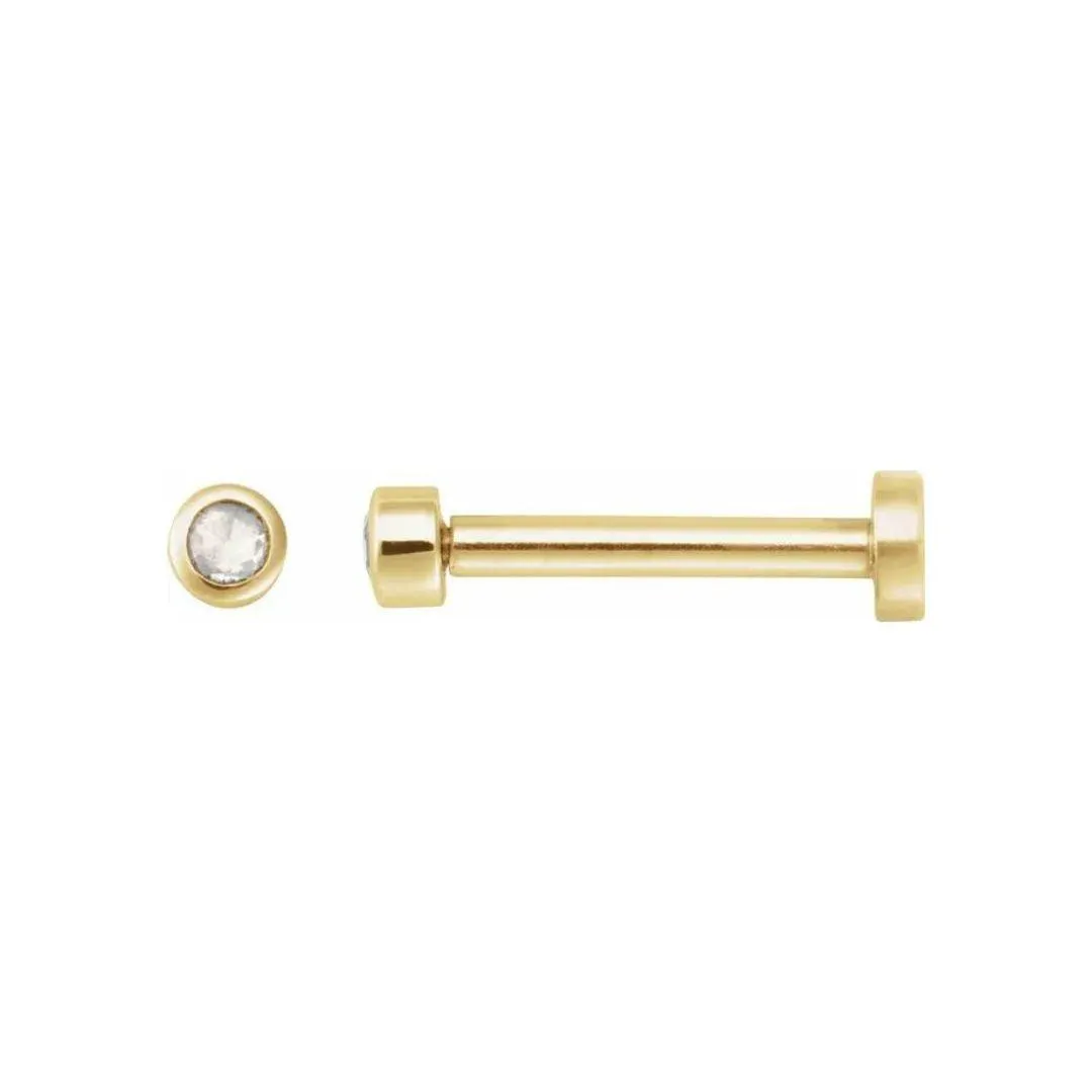 Rose-Cut Diamond Flat Back Studs
