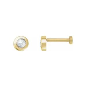 Rose-Cut Diamond Flat Back Studs