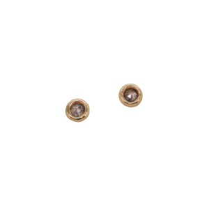 Rosecut Cognac Diamond Portal Studs