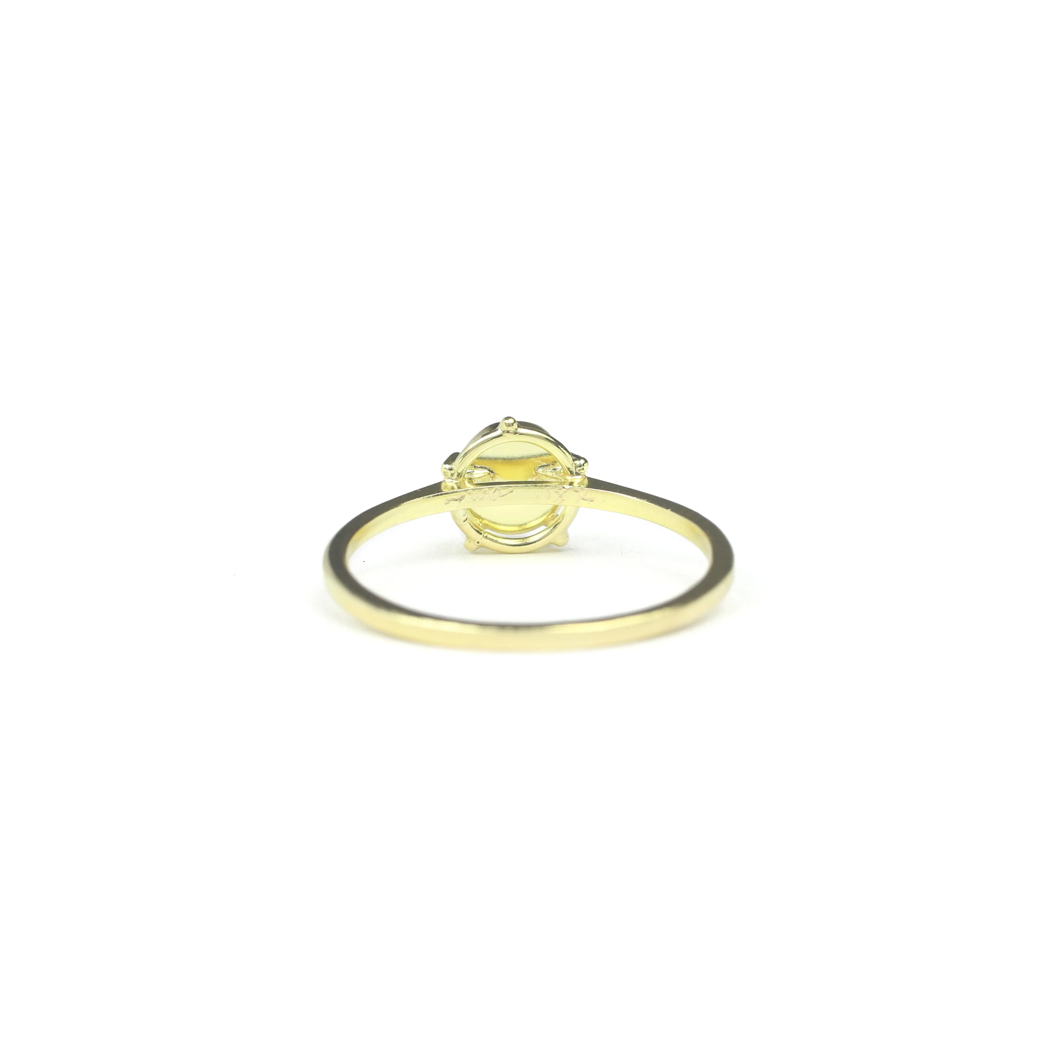 Rough Green Diamond Solitaire